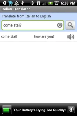 Italian Translator android App screenshot 1